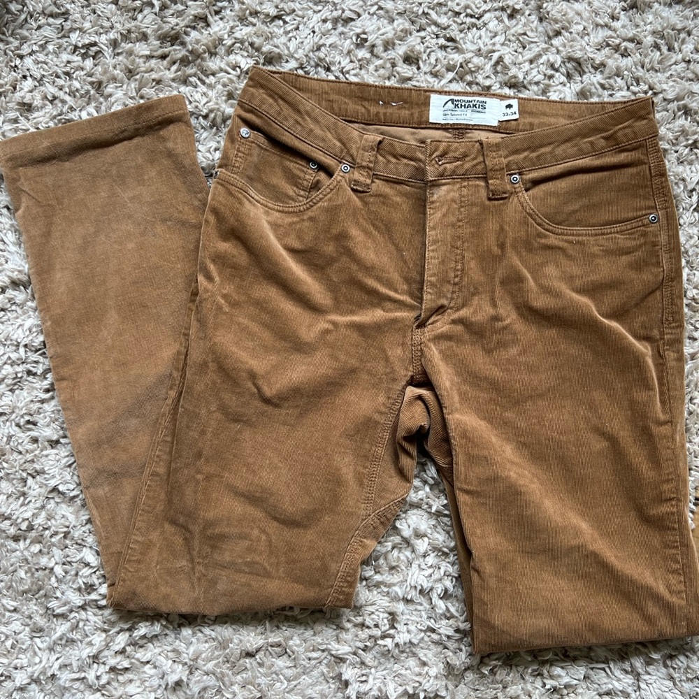 Men’s Mountain Khaki Corduroy Pants